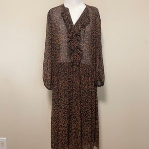 Zara leopard printed dress